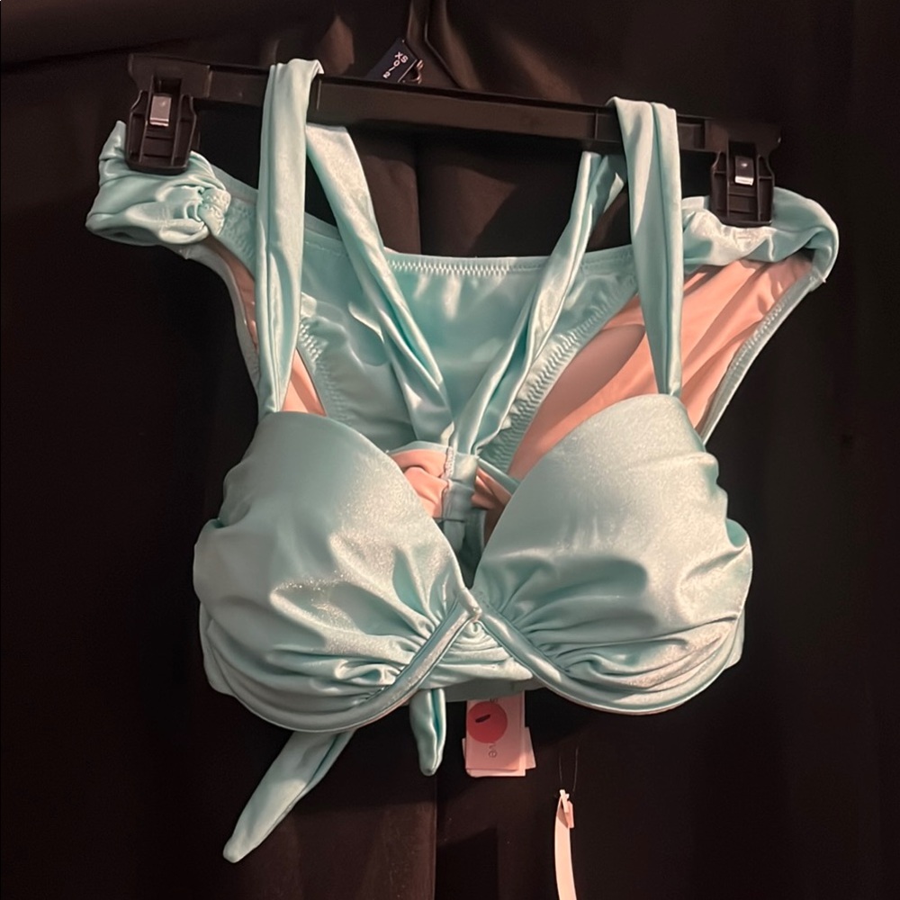 Aqua Light Blue Bikini Set